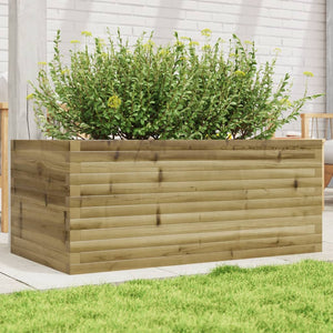 Fioriera da Giardino 110x60x45,5 cm in Legno di Pino Impregnato 847287