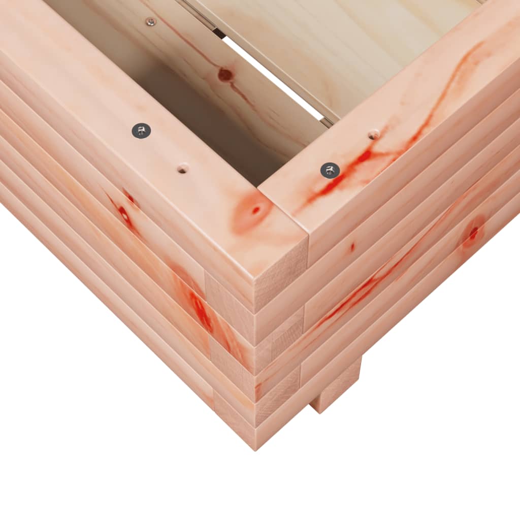 Vassoio per fioriera aiuola rialzata piante fiori terrazza giardino 40 x 40 x 26,5 cm legno massello marrone Douglas 02_0037530