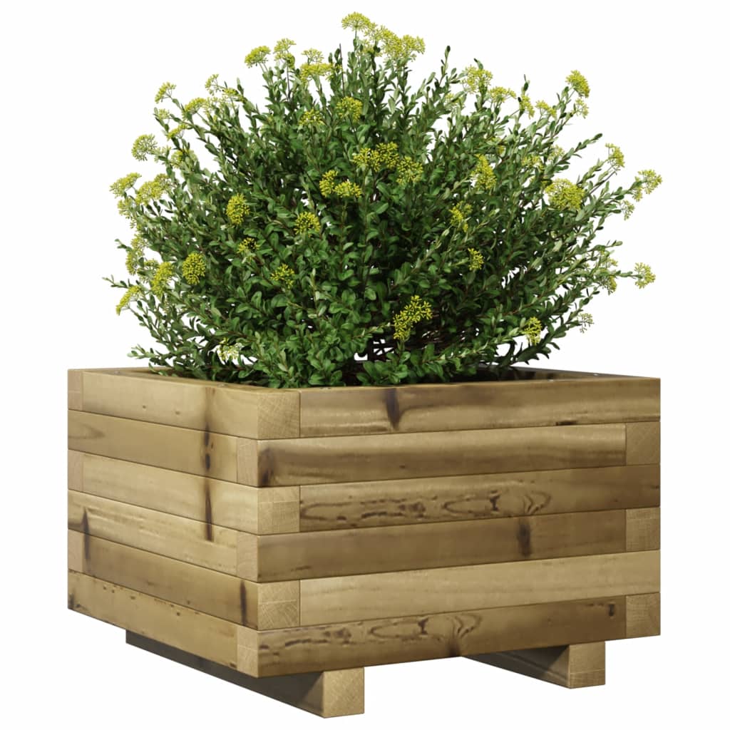 Fioriera da Giardino 40x40x26,5 cm in Legno di Pino Impregnato 847292