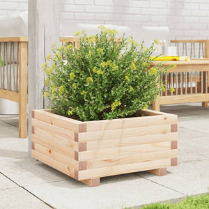 vidaXL Fioriera da Giardino 50x50x26,5 cm in Legno Massello di Pino