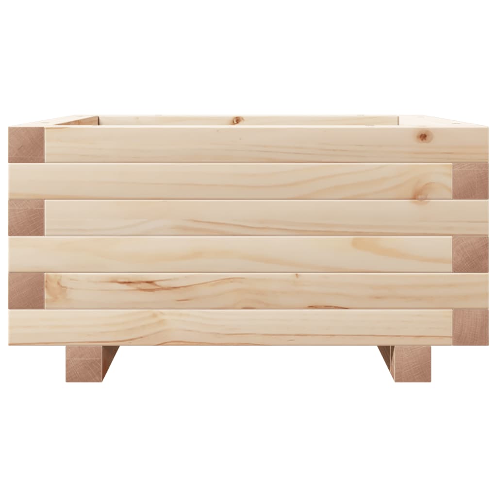 vidaXL Fioriera da Giardino 50x50x26,5 cm in Legno Massello di Pino