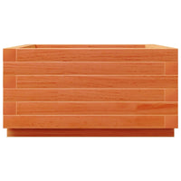 Vassoio per fioriera aiuola rialzata piante fiori terrazza giardino cera 50 x 50 x 26,5 cm legno di pino massiccio marrone 02_0038458
