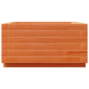 Vassoio per fioriera aiuola rialzata piante fiori terrazza giardino cera 50 x 50 x 26,5 cm legno di pino massiccio marrone 02_0038458