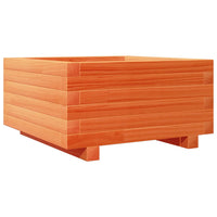 Vassoio per fioriera aiuola rialzata piante fiori terrazza giardino cera 50 x 50 x 26,5 cm legno di pino massiccio marrone 02_0038458