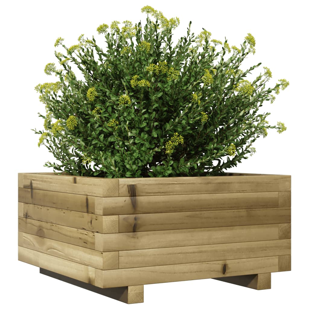 Fioriera da Giardino 50x50x26,5 cm in Legno di Pino Impregnato 847297