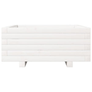 vidaXL Fioriera da Giardino Bianca 60x60x26,5cm Legno Massello di Pino