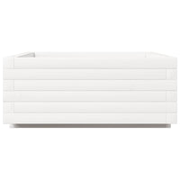 vidaXL Fioriera da Giardino Bianca 60x60x26,5cm Legno Massello di Pino