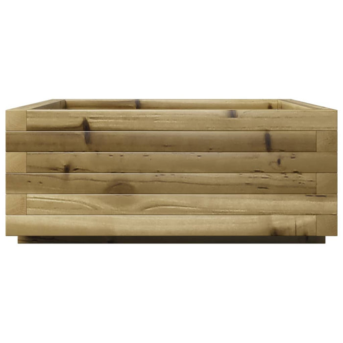 vidaXL Fioriera da Giardino 60x60x26,5 cm in Legno di Pino Impregnato