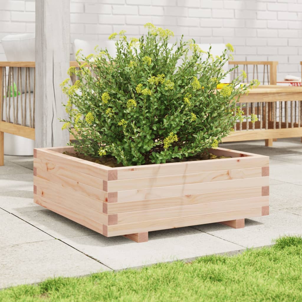 vidaXL Fioriera da Giardino 70x70x26,5 cm in Legno Massello di Pino