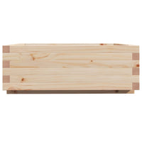 Vassoio per fioriera aiuola rialzata piante fiori terrazza giardino 70 x 70 x 26,5 cm legno di pino massiccio marrone 02_0037810