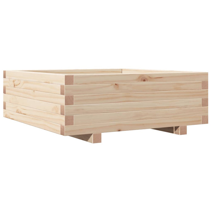 vidaXL Fioriera da Giardino 70x70x26,5 cm in Legno Massello di Pino