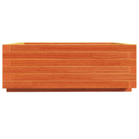 Vassoio per fioriera aiuola rialzata piante fiori terrazza giardino cera 70 x 70 x 26,5 cm legno di pino massiccio marrone 02_0038489