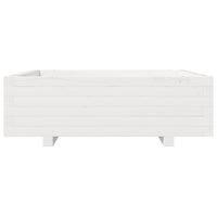 vidaXL Fioriera da Giardino Bianca 80x80x26,5cm Legno Massello di Pino