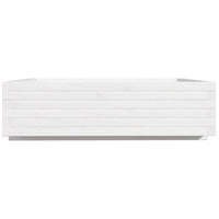 vidaXL Fioriera da Giardino Bianca 90x90x26,5cm Legno Massello di Pino
