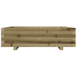 Vassoio per fioriera aiuola rialzata piante fiori terrazza giardino 90 x 90 x 26,5 cm legno di pino impregnato marrone 02_0038047