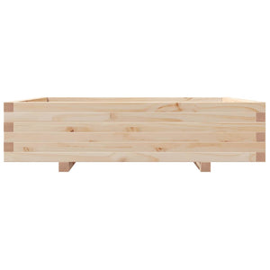 Vassoio per fioriera aiuola rialzata piante fiori terrazza giardino 100 x 100 x 26,5 cm legno di pino massiccio marrone 02_0037254