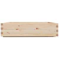 Vassoio per fioriera aiuola rialzata piante fiori terrazza giardino 100 x 100 x 26,5 cm legno di pino massiccio marrone 02_0037254