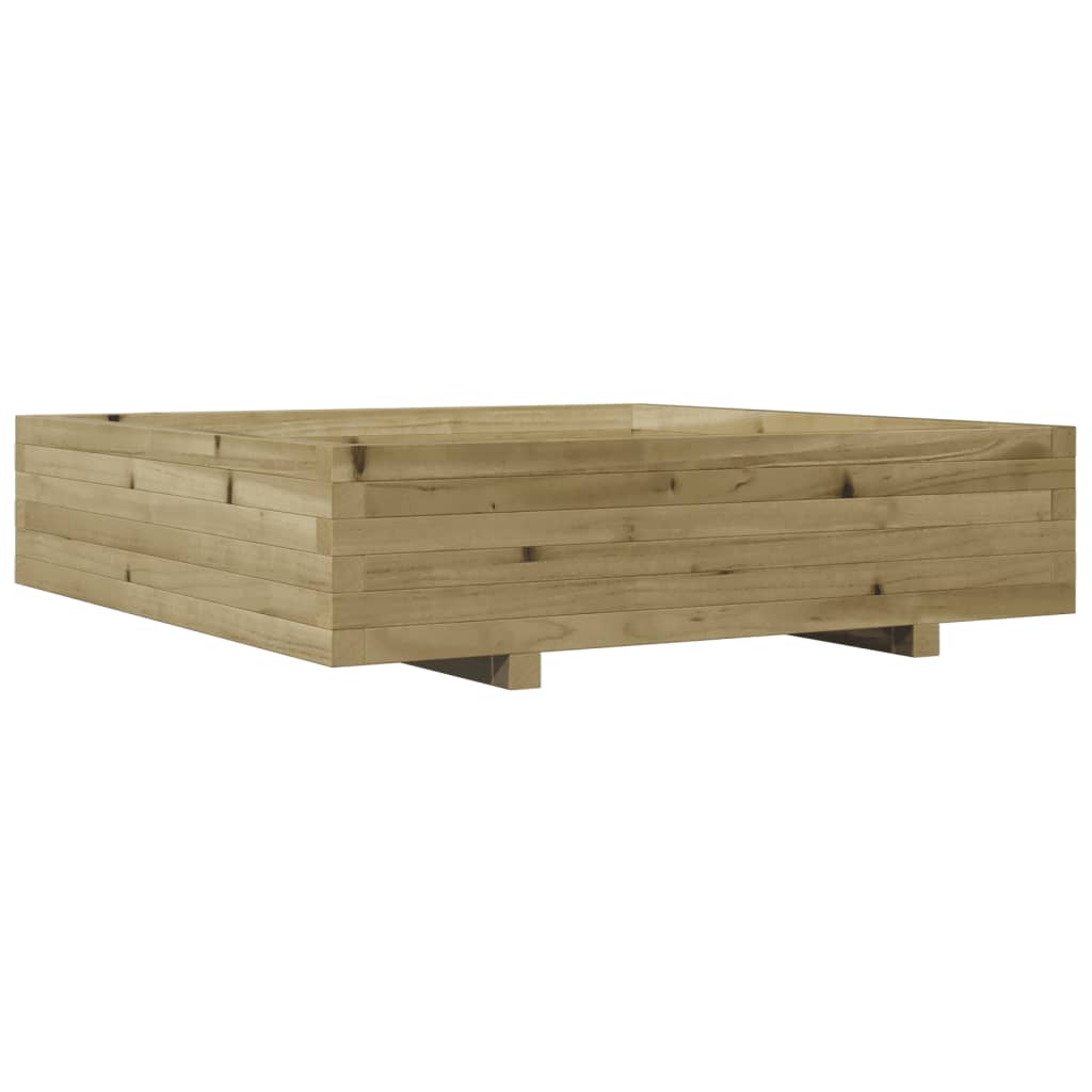vidaXL Fioriera da Giardino 100x100x26,5 cm Legno di Pino Impregnato