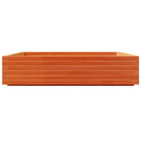 Fioriera Giardino-Vaso da Esterno-Contenitore per Piante Marrone Cera 110x110x26,5 cm in Legno di Pino