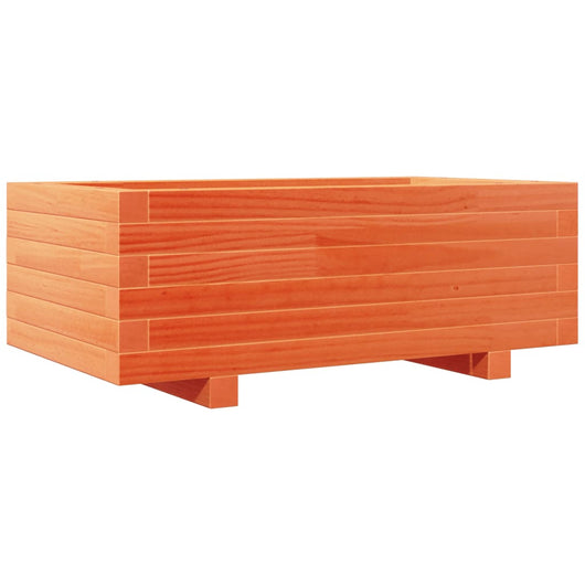 Vassoio per fioriera aiuola rialzata piante fiori terrazza giardino cera 70 x 40 x 26,5 cm legno di pino massiccio marrone 02_0038480