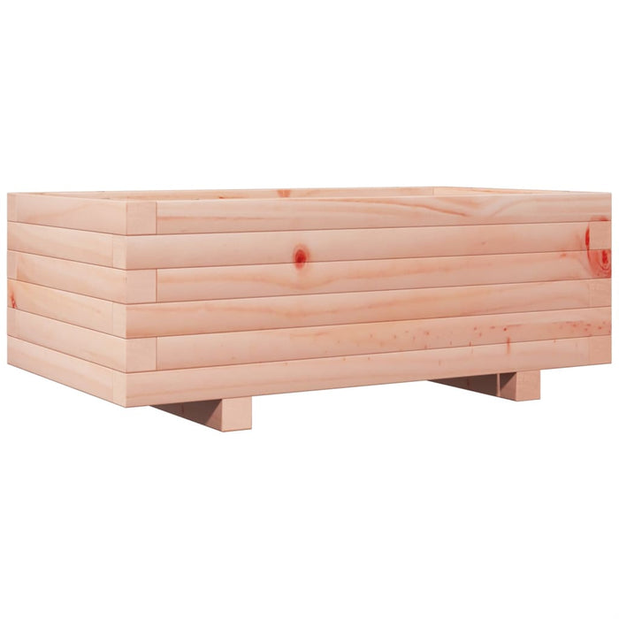Vassoio per fioriera aiuola rialzata piante fiori terrazza giardino 70 x 40 x 26,5 cm legno massello marrone Douglas 02_0037776