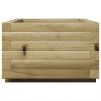 Vassoio per fioriera aiuola rialzata piante fiori terrazza giardino 70 x 40 x 26,5 cm legno di pino impregnato marrone 02_0037773