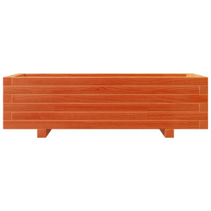 Fioriera Giardino Marrone Cera 90x40x26,5cm Legno Massello Pino 847335