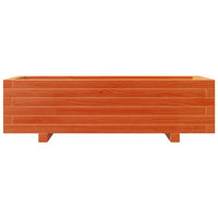 Vassoio per fioriera aiuola rialzata piante fiori terrazza giardino cera 90 x 40 x 26,5 cm legno di pino massiccio marrone 02_0038508