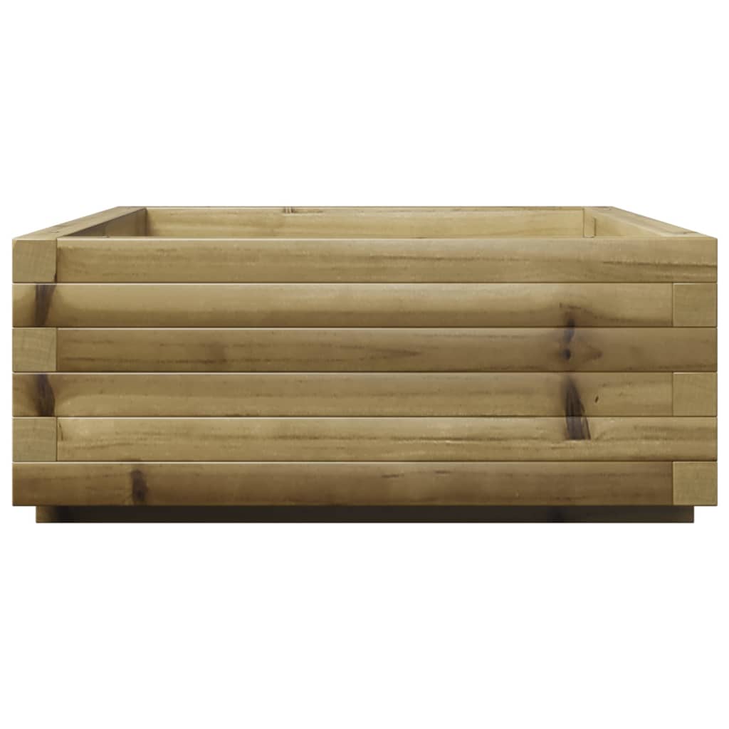 Vassoio per fioriera aiuola rialzata piante fiori terrazza giardino 90 x 60 x 26,5 cm legno di pino impregnato marrone 02_0038011