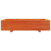 Fioriera Giardino-Vaso da Esterno-Contenitore per Piante Marrone Cera 110x60x26,5 cm Legno di Pino