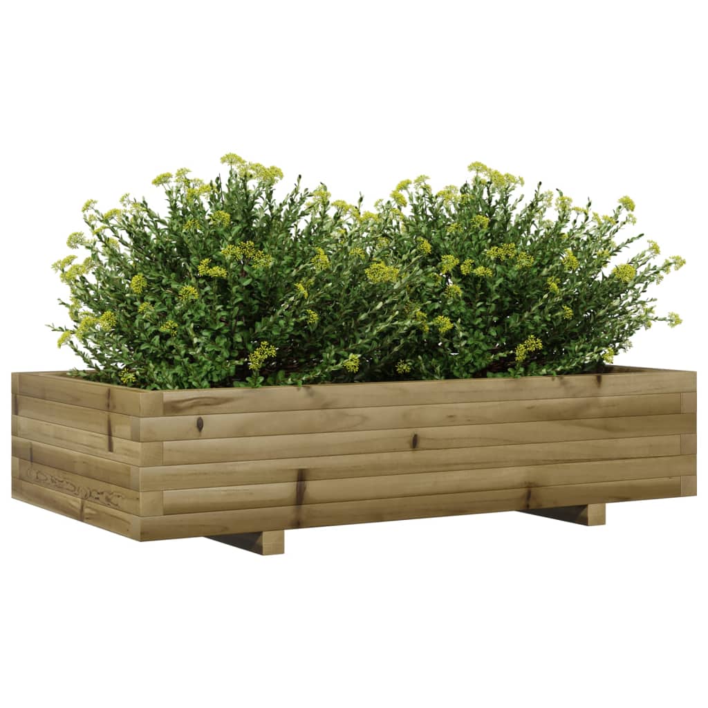 Fioriera da Giardino 110x60x26,5 cm in Legno di Pino Impregnato