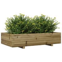 Fioriera da Giardino 110x60x26,5 cm in Legno di Pino Impregnato