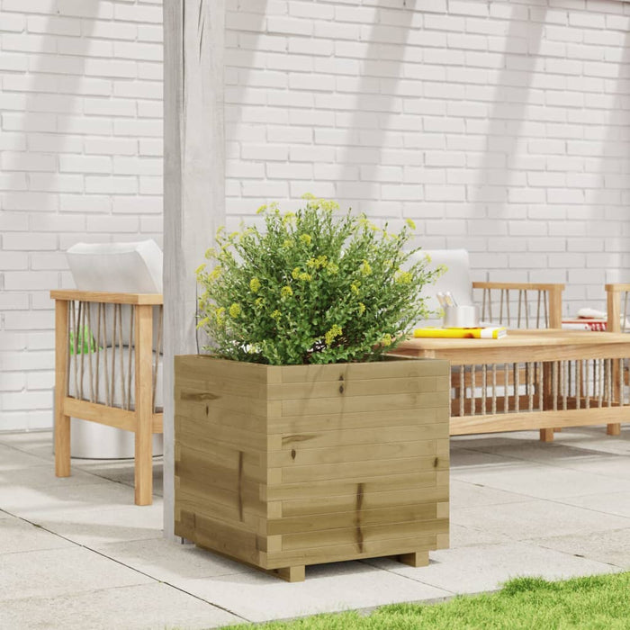 vidaXL Fioriera da Giardino 50x50x49,5 cm in Legno di Pino Impregnato