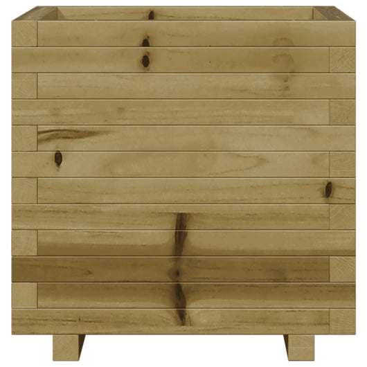 Fioriera aiuola rialzata vassoio piante fiori terrazza giardino 50 x 50 x 49,5 cm legno di pino impregnato marrone 02_0037643