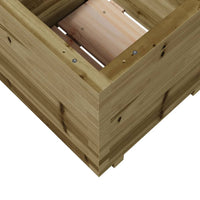 vidaXL Fioriera da Giardino 50x50x49,5 cm in Legno di Pino Impregnato