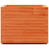 Vassoio per fioriera aiuola rialzata piante fiori terrazza giardino cera 60 x 60 x 49,5 cm legno di pino massiccio marrone 02_0038473