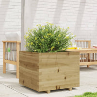 Fioriera da Giardino 60x60x49,5 cm in Legno di Pino Impregnato 847362
