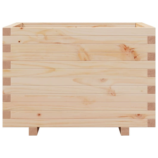 Vassoio per fioriera aiuola rialzata piante fiori terrazza giardino 70 x 70 x 49,5 cm legno di pino massiccio marrone 02_0037824