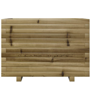 Vassoio per fioriera aiuola rialzata piante fiori terrazza giardino 70 x 40 x 49,5 cm legno di pino impregnato marrone 02_0037786