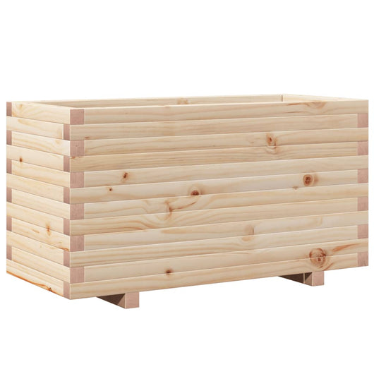 Vassoio per fioriera aiuola rialzata piante fiori terrazza giardino 90 x 40 x 49,5 cm legno di pino massiccio marrone 02_0037985