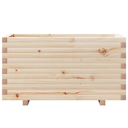 Vassoio per fioriera aiuola rialzata piante fiori terrazza giardino 90 x 40 x 49,5 cm legno di pino massiccio marrone 02_0037985