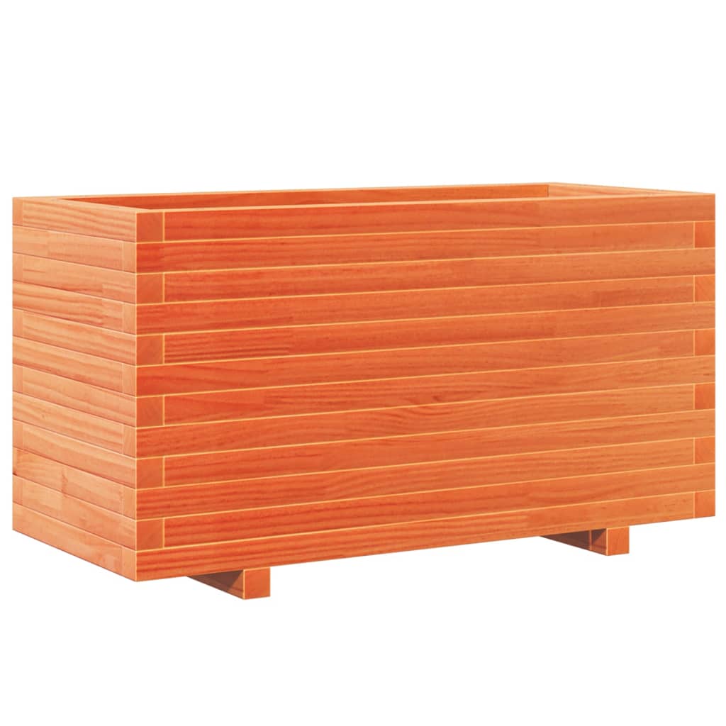 vidaXL Fioriera Giardino Marrone Cera 90x40x49,5cm Legno Massello Pino