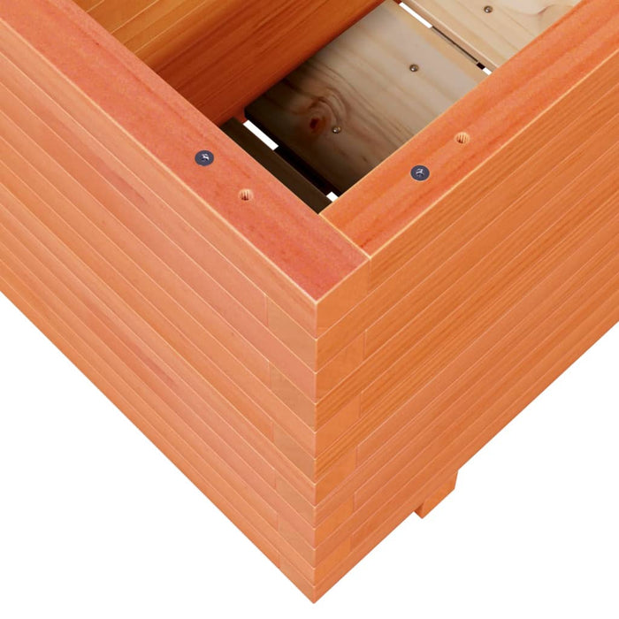 Fioriera Giardino-Vaso da Esterno-Contenitore per Piante Marrone Cera 90x40x49,5cm Legno Massello Pino 694320