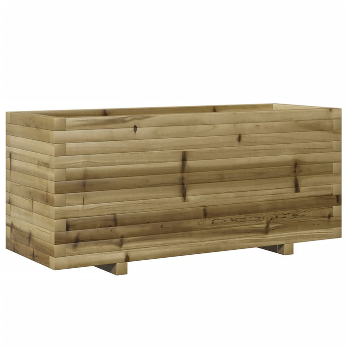 Vassoio per fioriera aiuola rialzata piante fiori terrazza giardino 110 x 40 x 49,5 cm legno di pino impregnato marrone 02_0037339