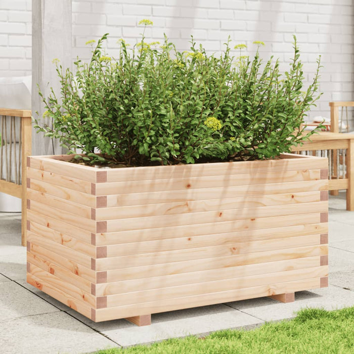 vidaXL Fioriera da Giardino 90x60x49,5 cm in Legno Massello di Pino