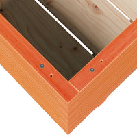 Fioriera Giardino-Vaso da Esterno-Contenitore per Piante Marrone Cera 90x60x49,5cm Legno Massello Pino 587273