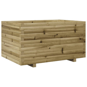 Vassoio per fioriera aiuola rialzata piante fiori terrazza giardino 90 x 60 x 49,5 cm legno di pino impregnato marrone 02_0038023