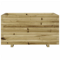 Vassoio per fioriera aiuola rialzata piante fiori terrazza giardino 90 x 60 x 49,5 cm legno di pino impregnato marrone 02_0038023