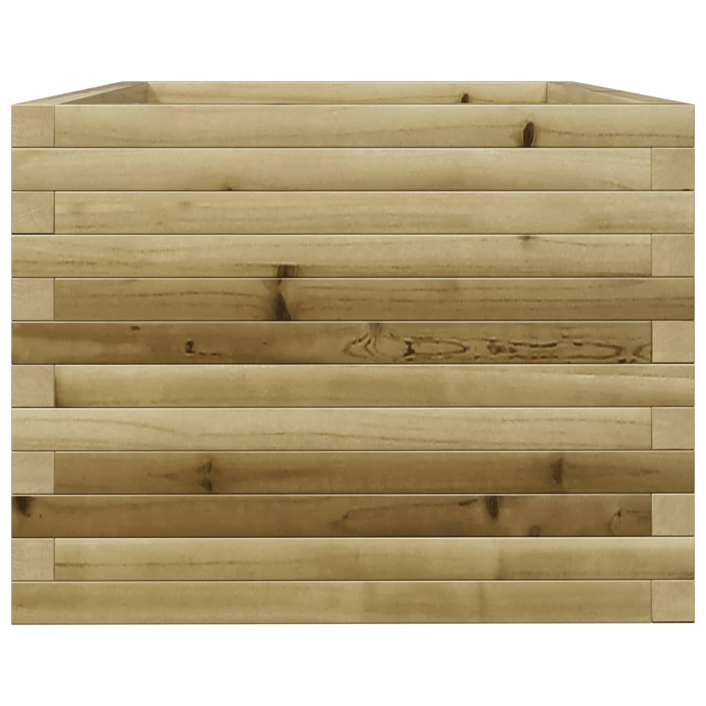 Vassoio per fioriera aiuola rialzata piante fiori terrazza giardino 90 x 60 x 49,5 cm legno di pino impregnato marrone 02_0038023