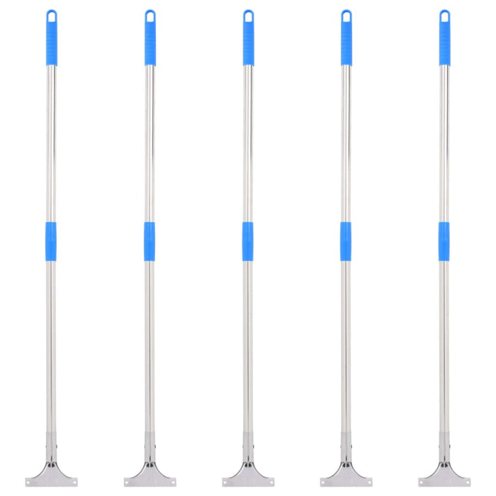 Manici per Tergipavimento 5pz 119,5cm in Acciaio e Plastica